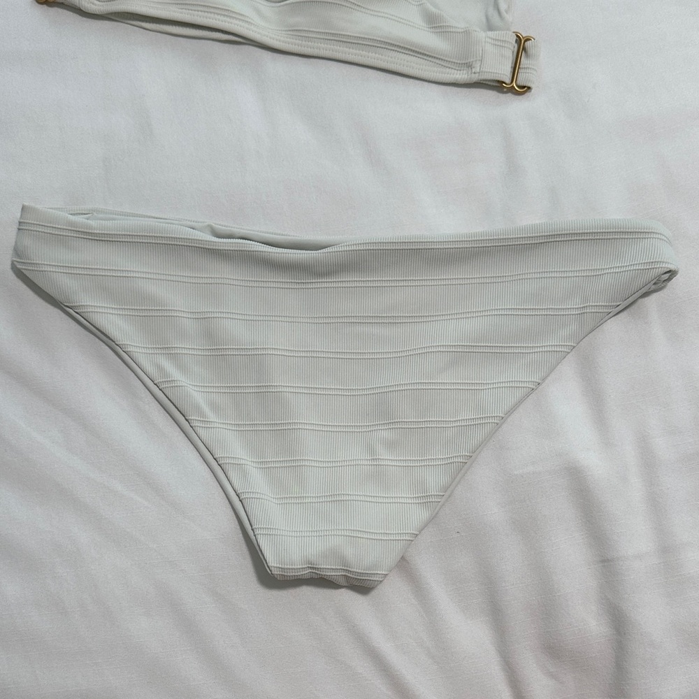 White Ribbed Bikini Set - Picture 5 of 5